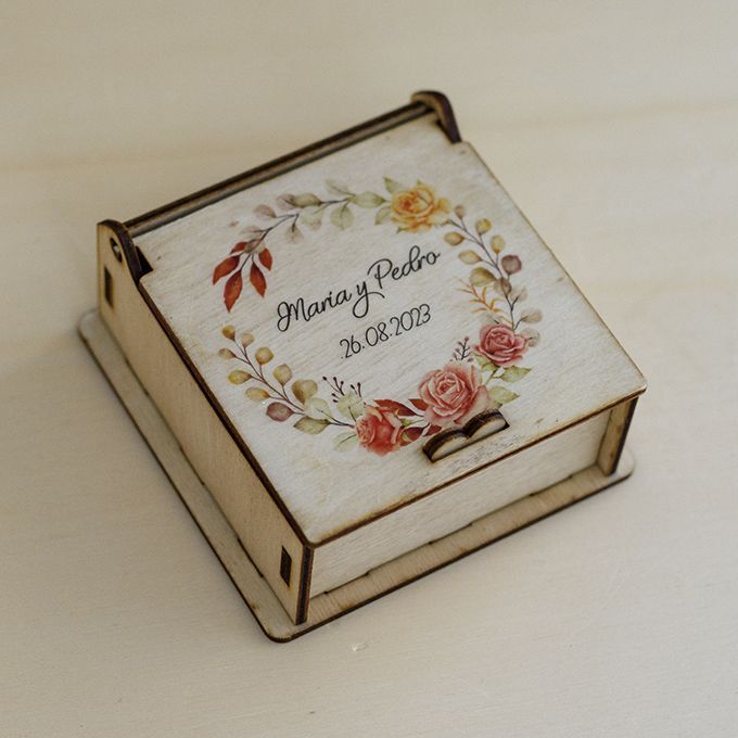 Caja de arras a juego