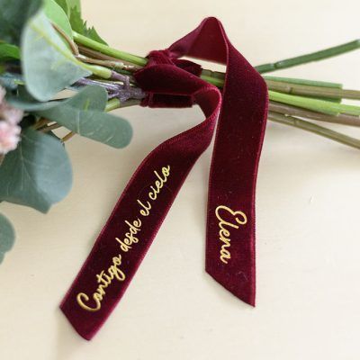 Lazo para ramo de novia personalizada