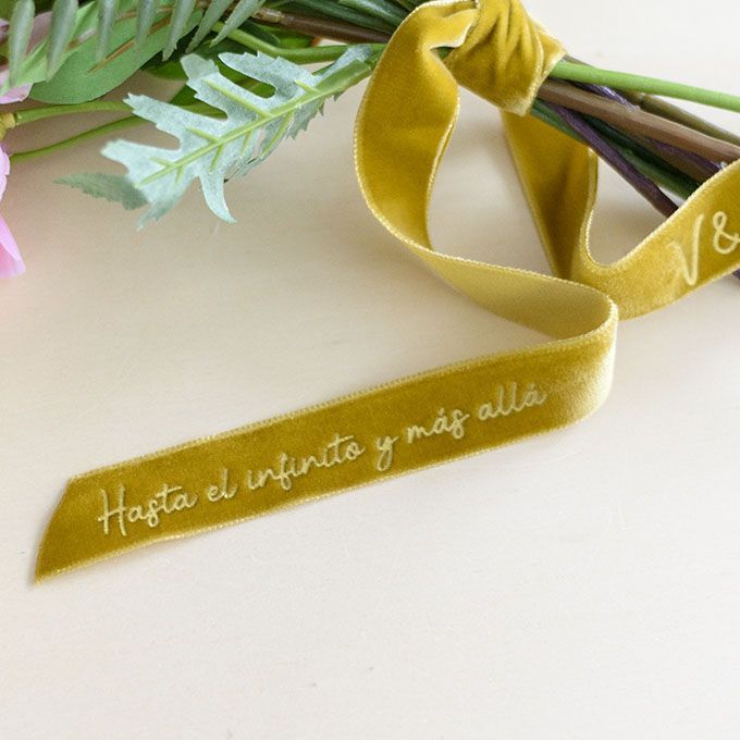 Cintas personalizadas ramo de novia