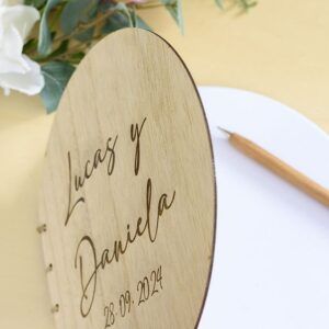 Libro firmas boda redondo