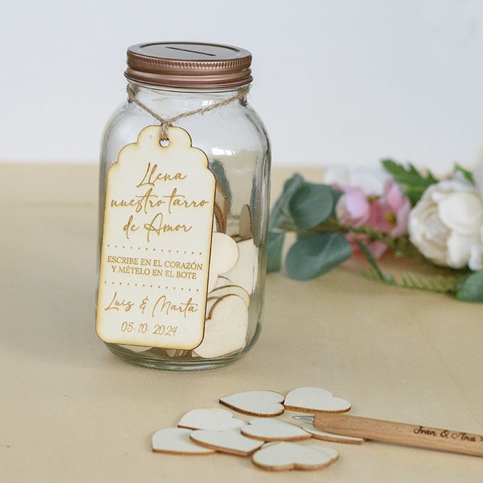 Bote de deseos para boda