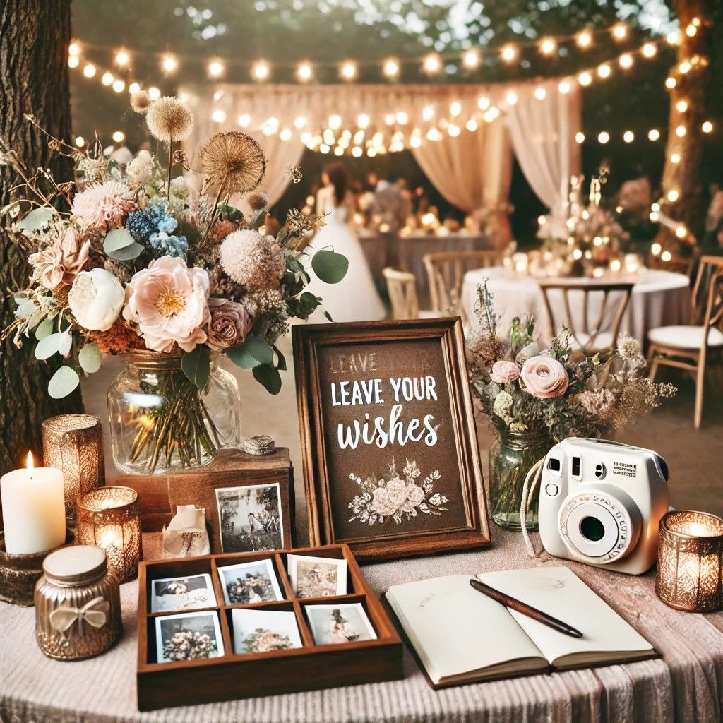 Mesa de firmas boda